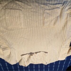 Cream Cowl Neck Women's Sweater